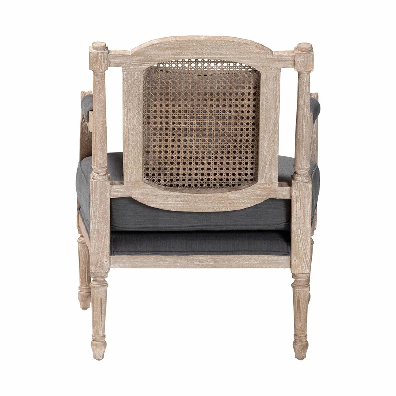 Luxury Carved Wood Accent Chair Modern European Style for Villa