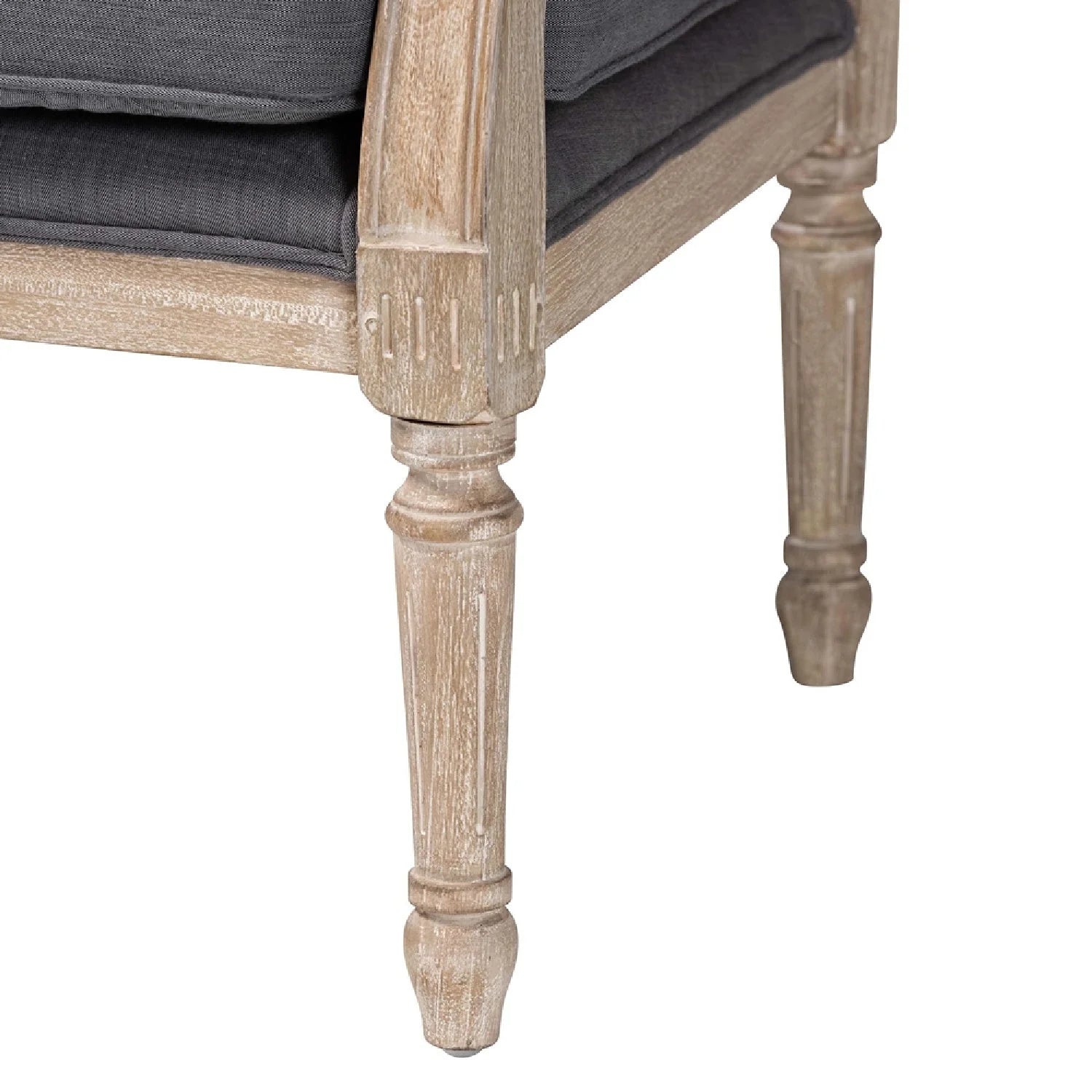 Luxury Carved Wood Accent Chair Modern European Style for Villa
