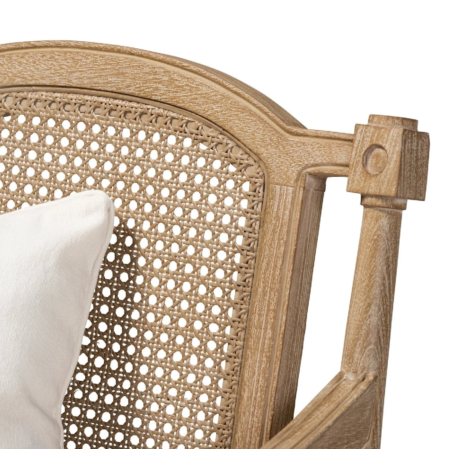 Luxury Carved Wood Accent Chair Modern European Style for Villa