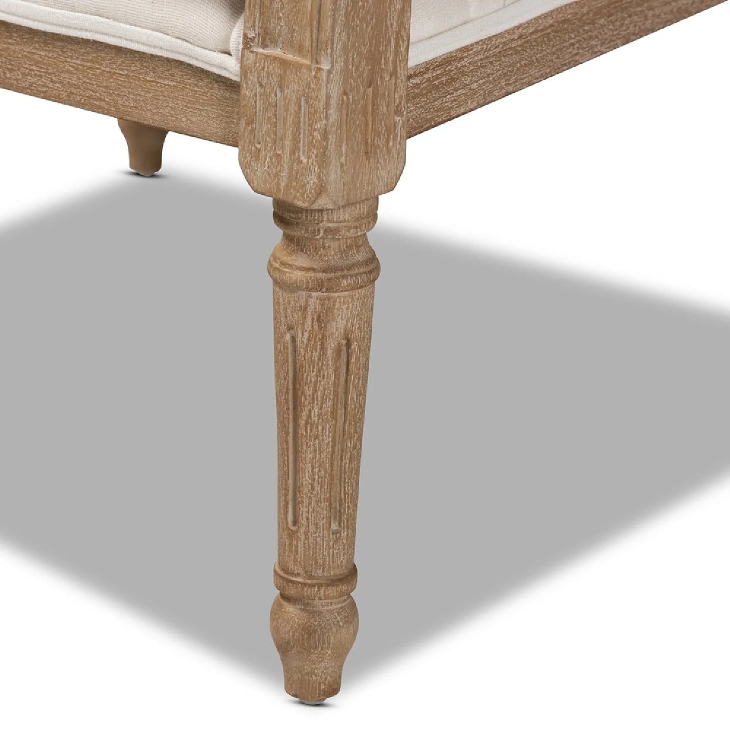 Luxury Carved Wood Accent Chair Modern European Style for Villa