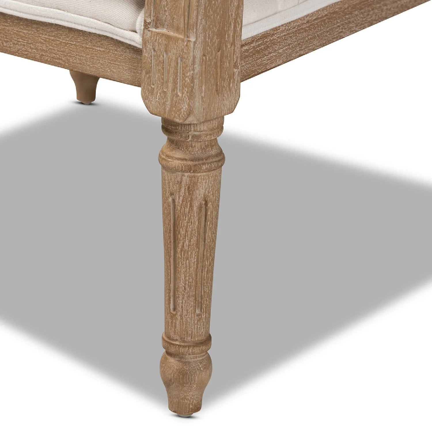 Luxury Carved Wood Accent Chair Modern European Style for Villa