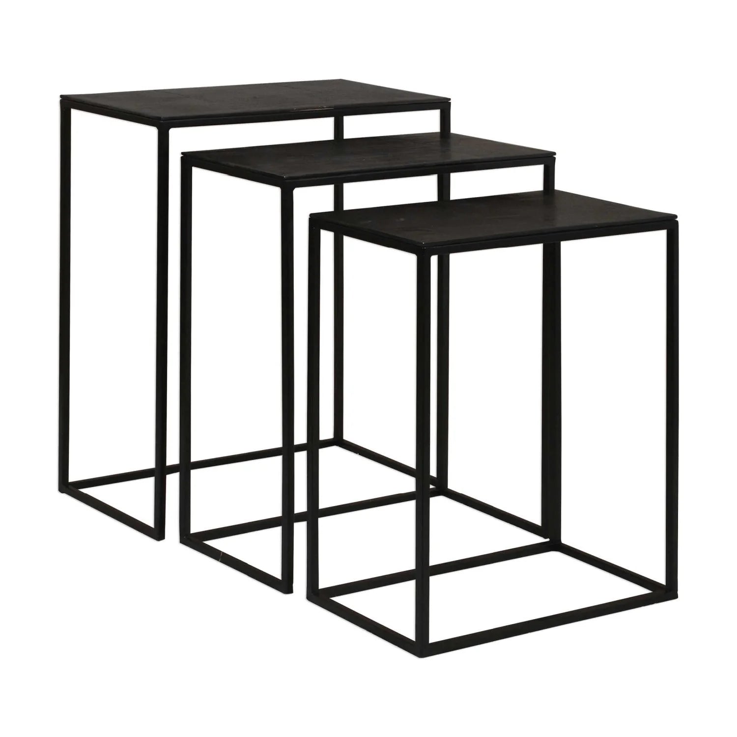 Luxury Cast Aluminum Nesting Coffee Table Modern Italian Style for Villa
