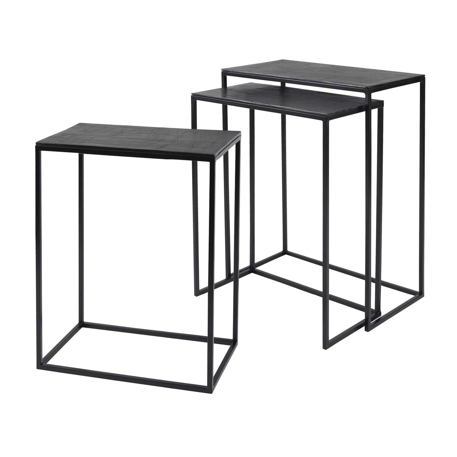 Luxury Cast Aluminum Nesting Coffee Table Modern Italian Style for Villa