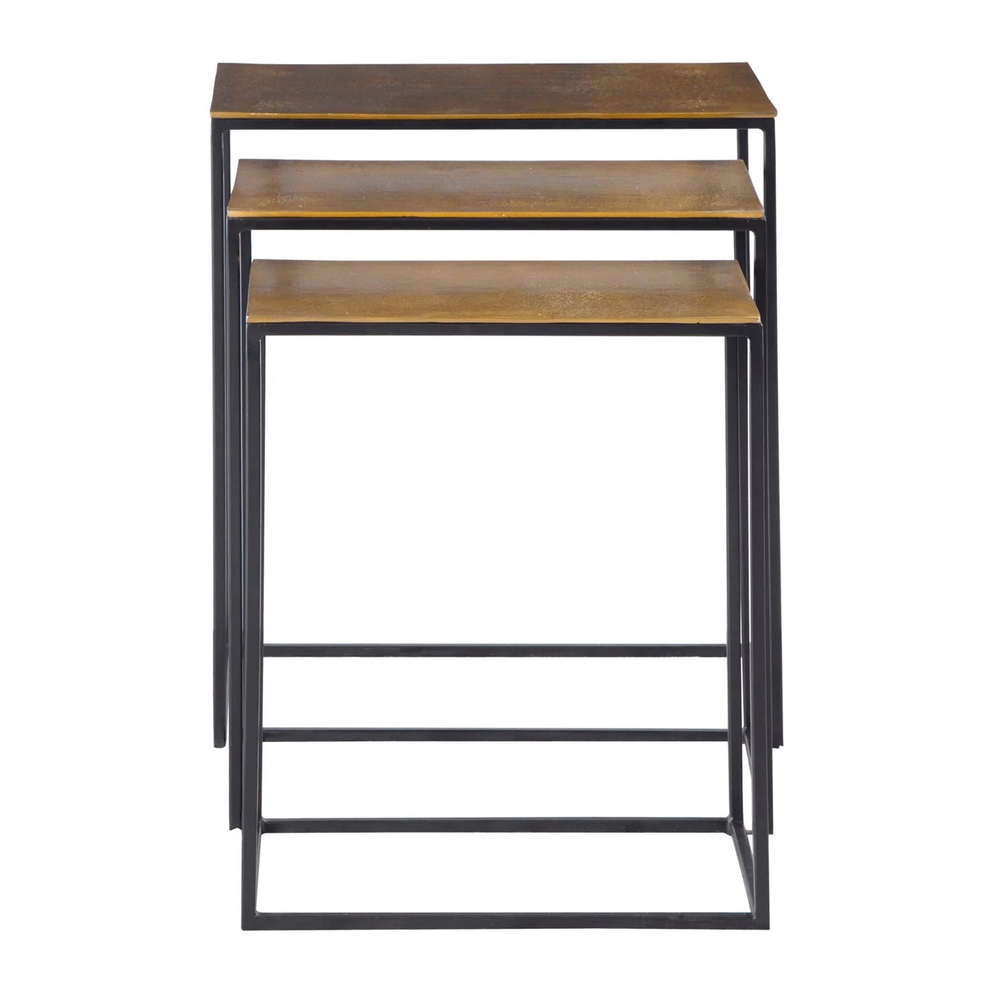 Luxury Cast Aluminum Nesting Coffee Table Modern Italian Style for Villa