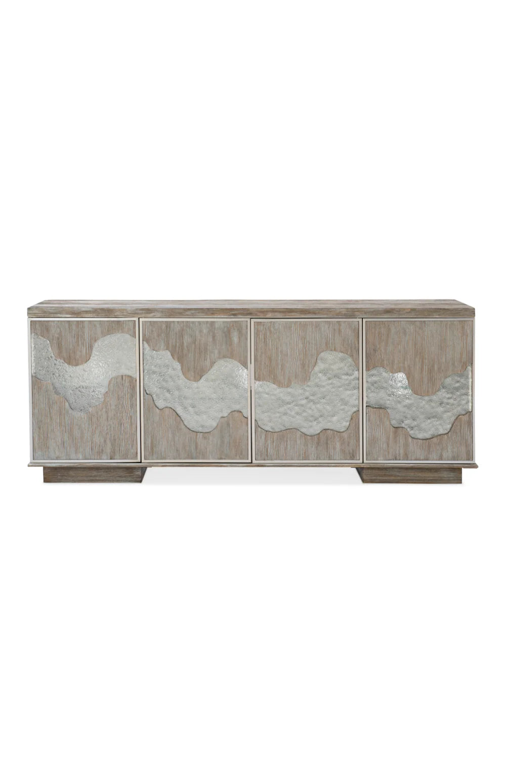 Luxury Cast Glass 4-Door Sideboard European Style for Villa