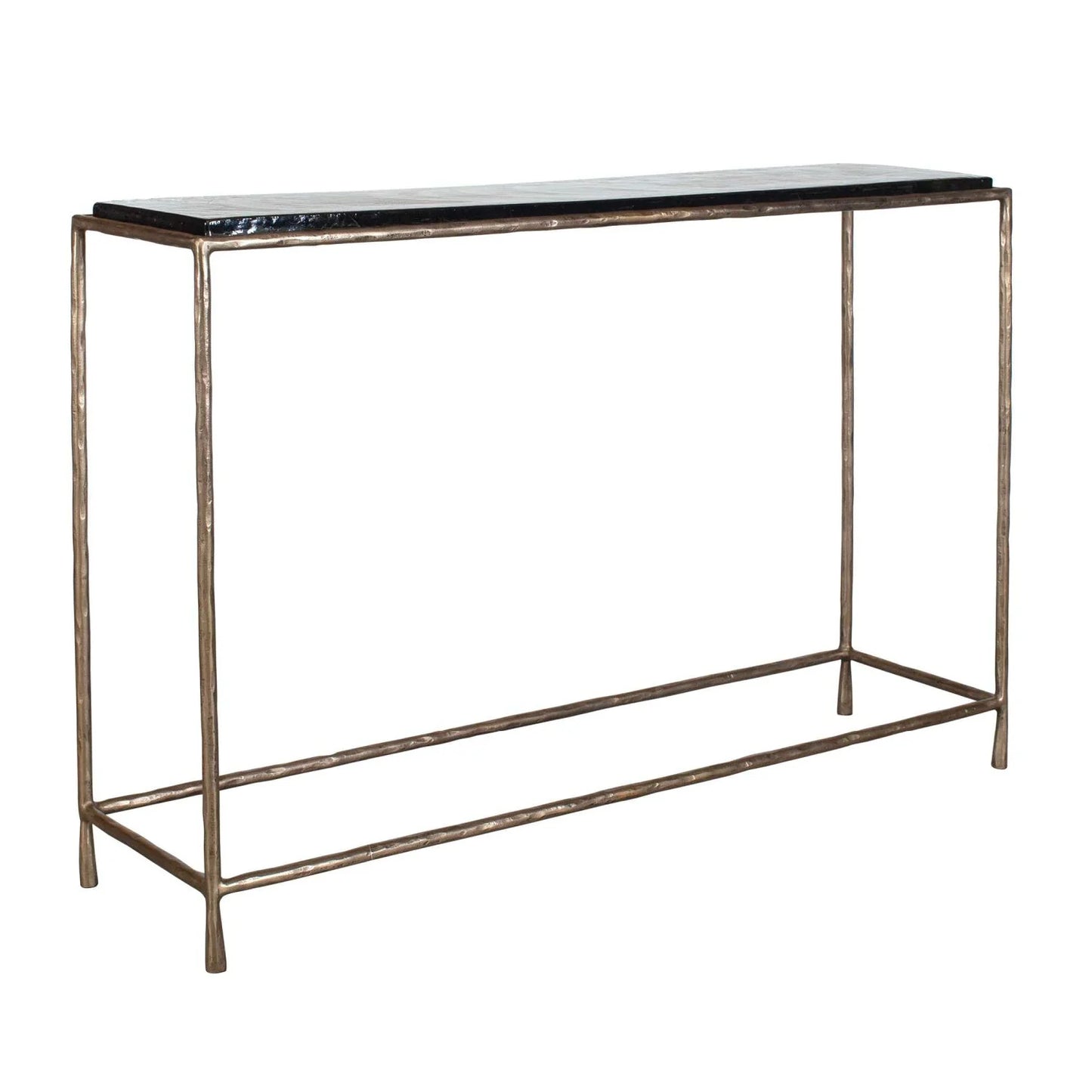 Luxury Cast Glass Console Table Modern Italian Style for Villa