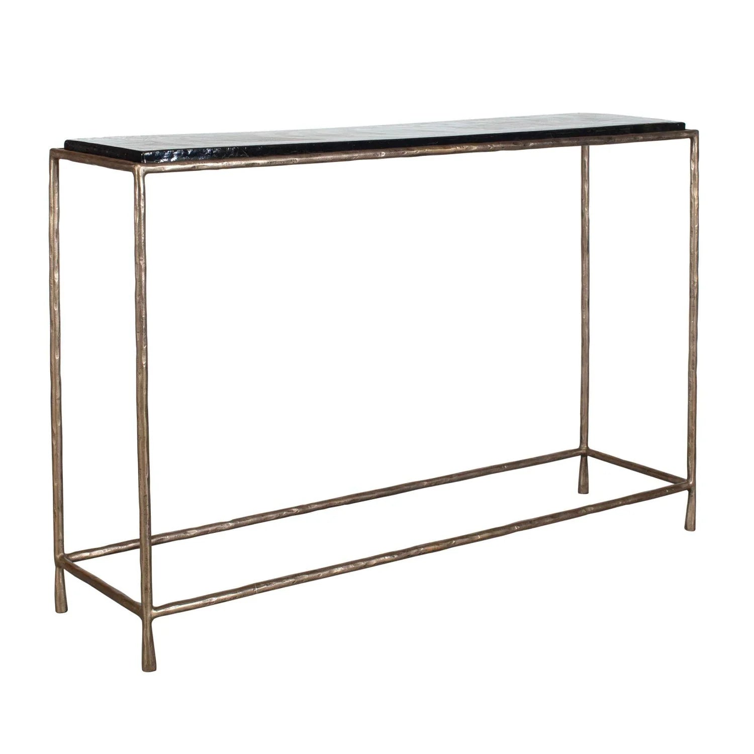 Luxury Cast Glass Console Table Modern Italian Style for Villa