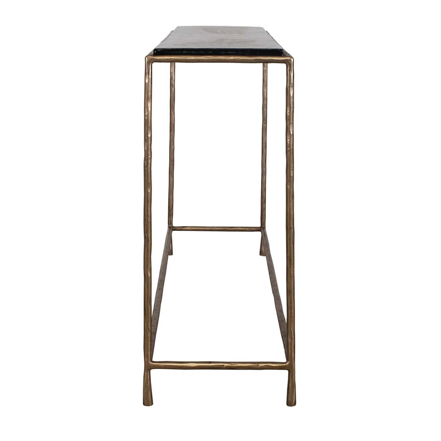 Luxury Cast Glass Console Table Modern Italian Style for Villa