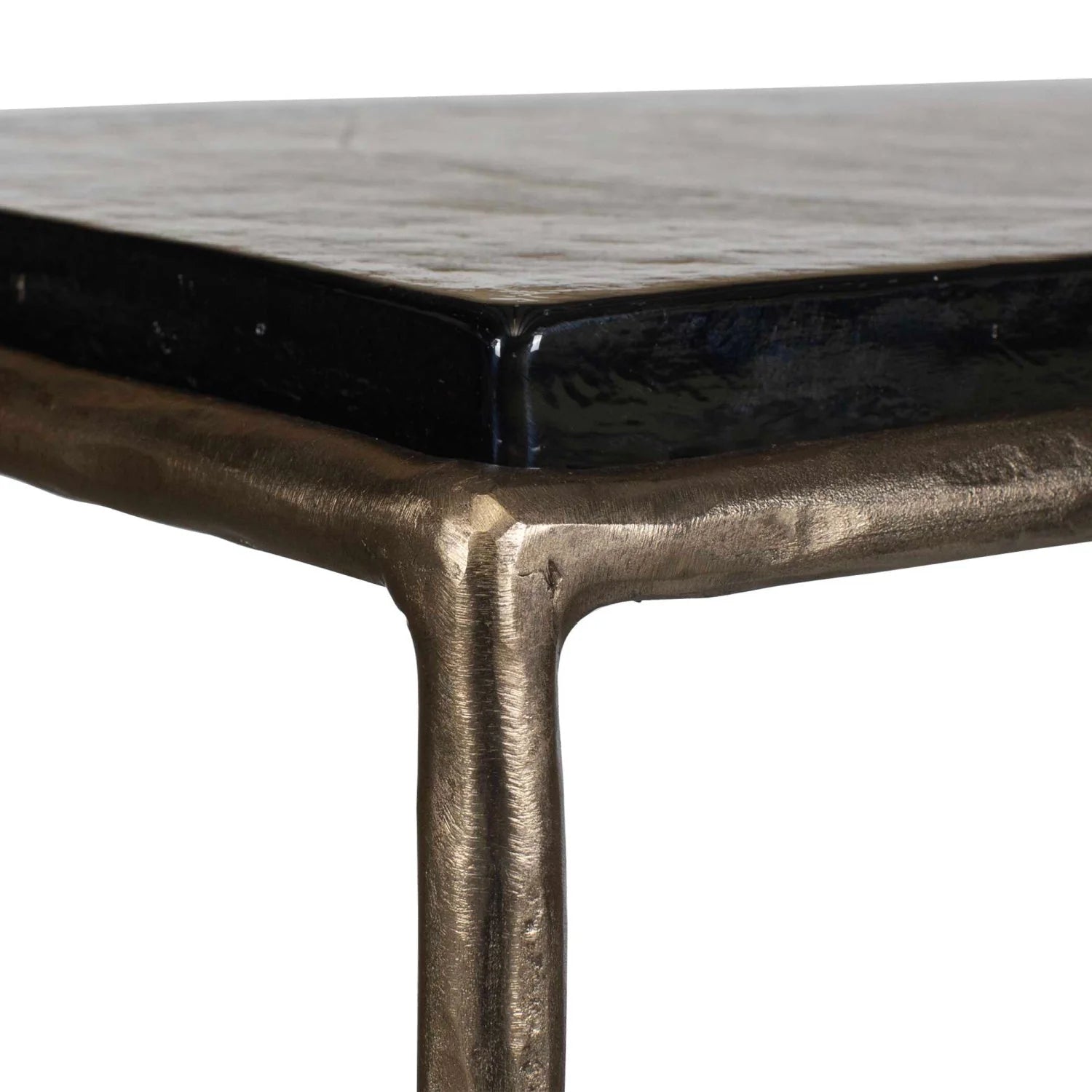 Luxury Cast Glass Console Table Modern Italian Style for Villa