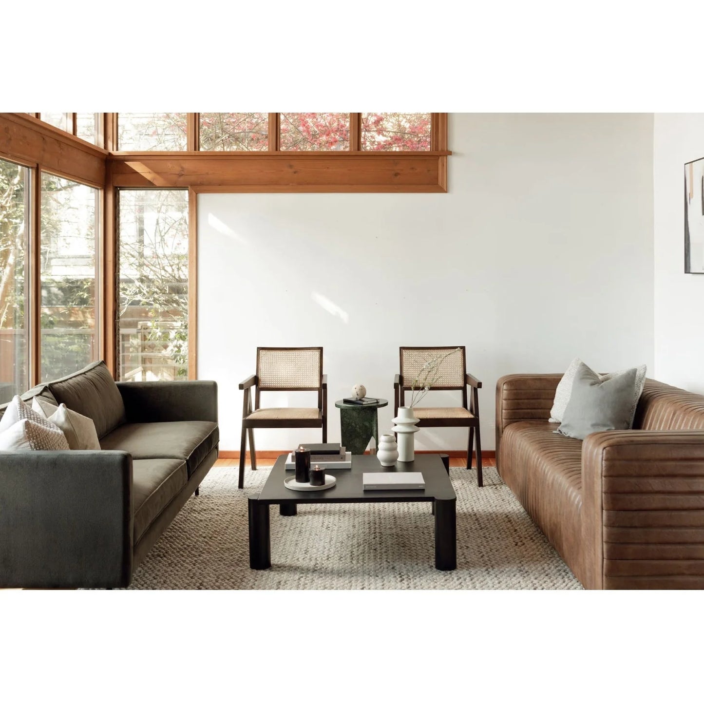 Luxury Castle Leather Sofa Modern Italian Style for Villa