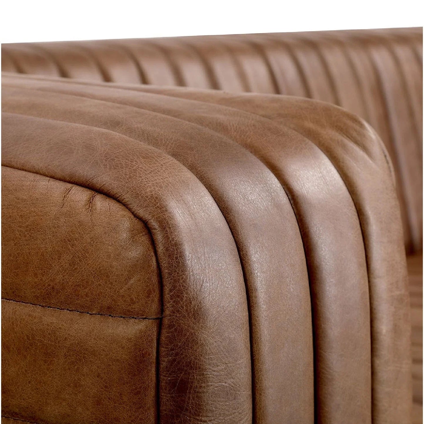 Luxury Castle Leather Sofa Modern Italian Style for Villa