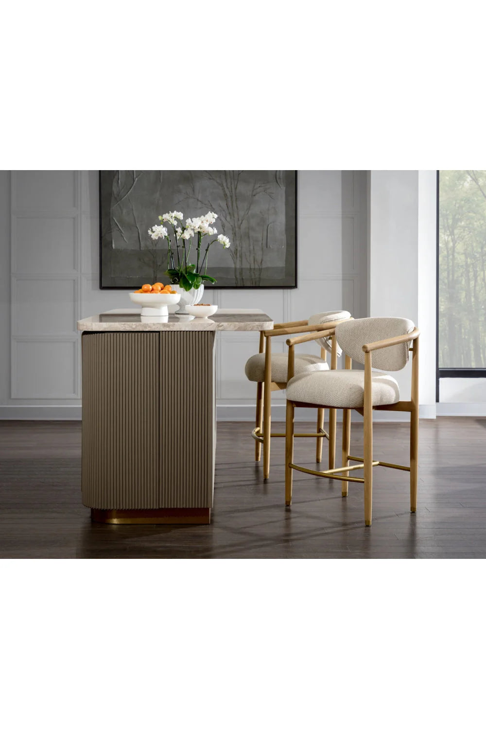 Luxury Cataldi Marble Kitchen Island Modern Italian Style for Villa