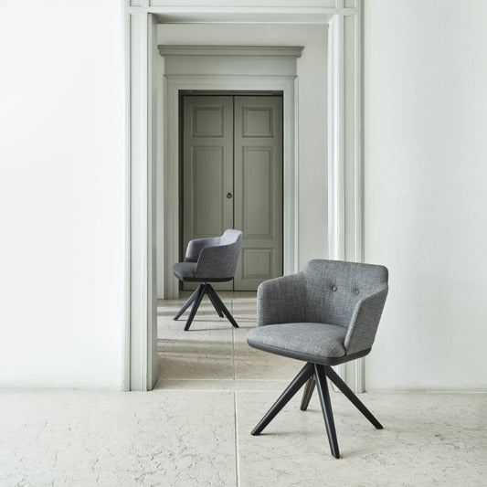 Luxury Celine Swivel Armchair Modern Italian Style for Villa