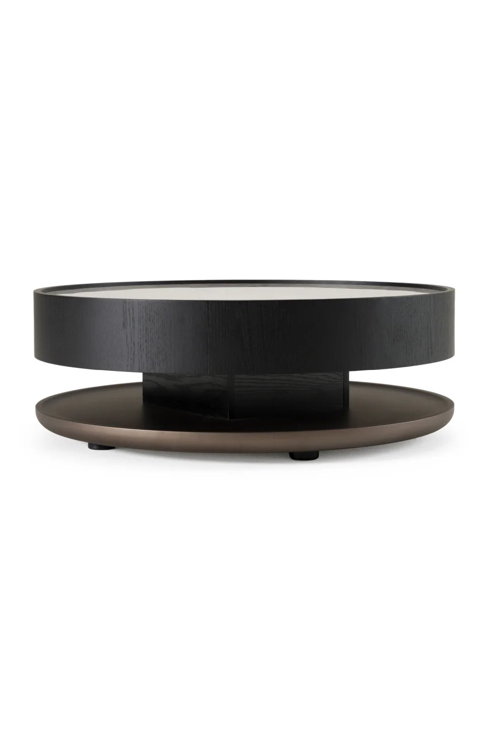 Luxury Ceramic Round Coffee Table Modern Italian Style for Villa