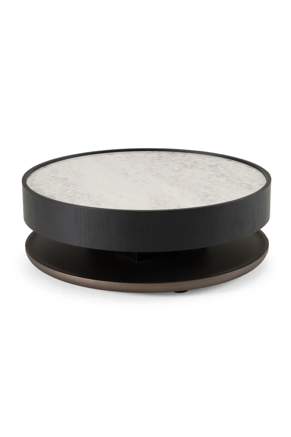 Luxury Ceramic Round Coffee Table Modern Italian Style for Villa