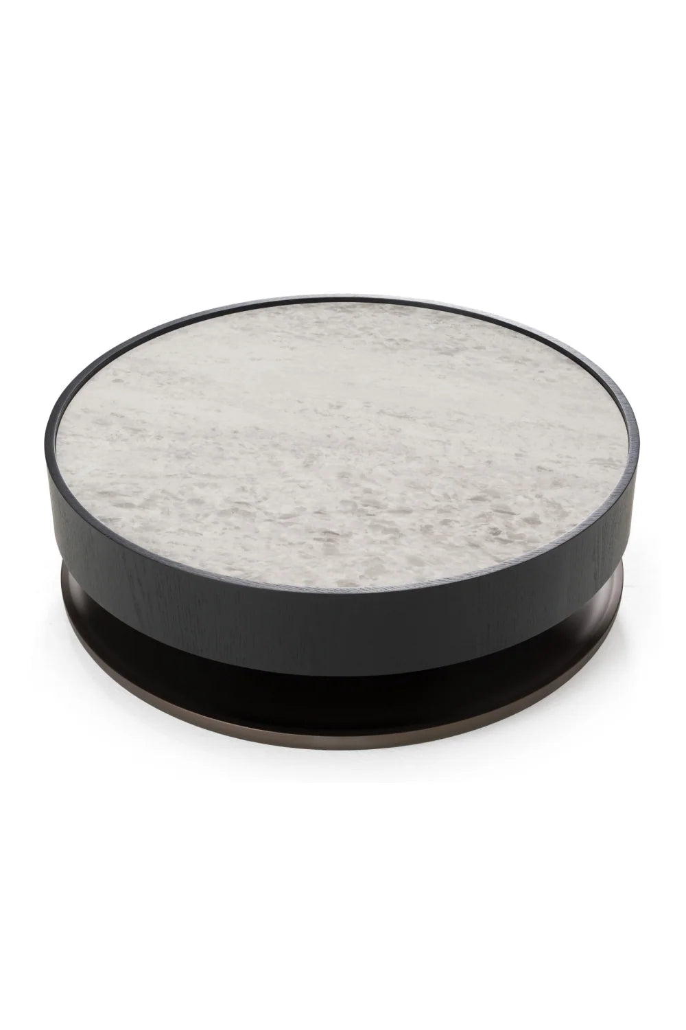 Luxury Ceramic Round Coffee Table Modern Italian Style for Villa