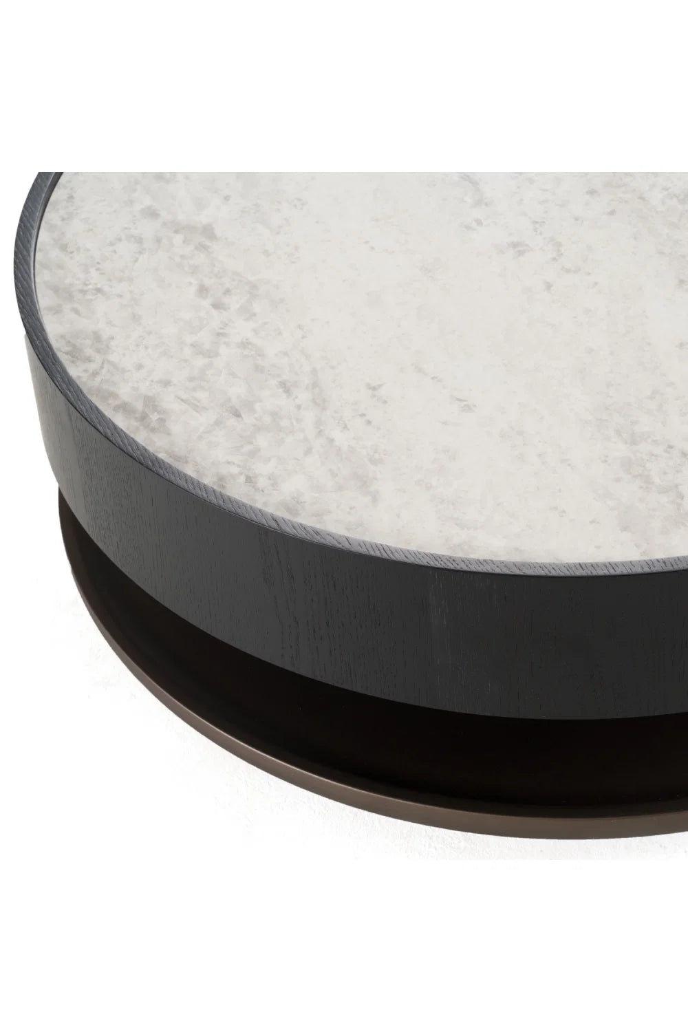 Luxury Ceramic Round Coffee Table Modern Italian Style for Villa