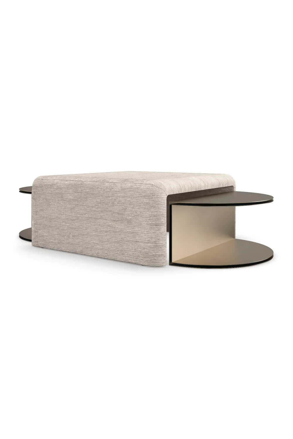 Luxury Champagne Gold Cocktail Table Modern Italian Style for Villa