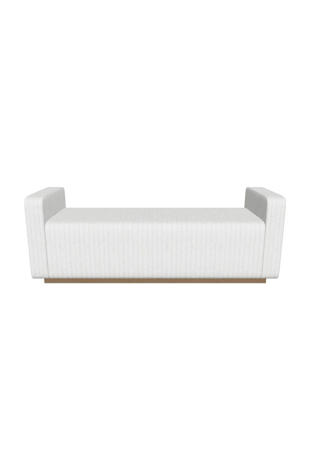 Luxury Channel Tufted Bench European Style for Villa
