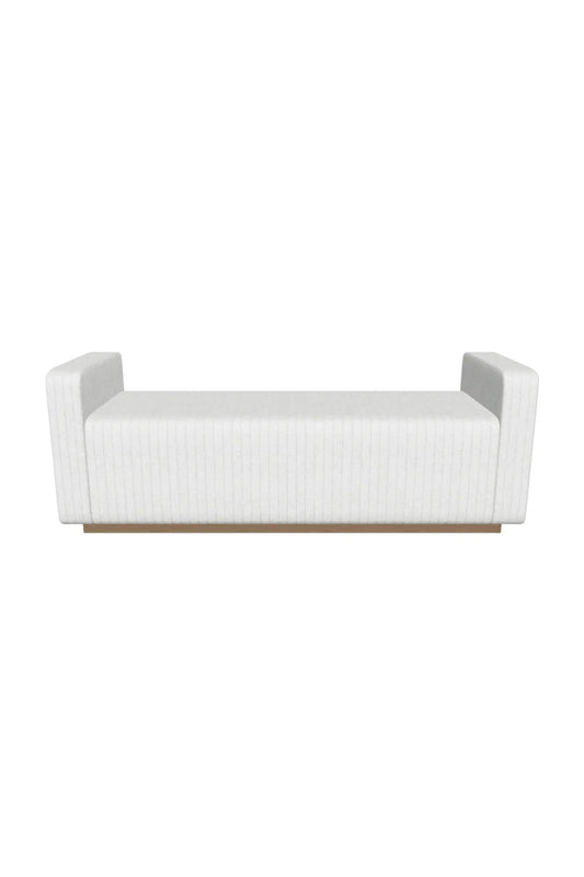 Luxury Channel Tufted Bench European Style for Villa