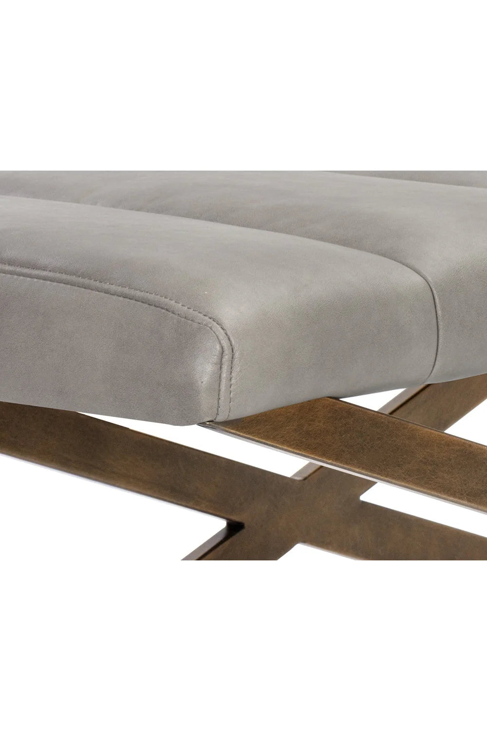 Luxury Channel Tufted Bench European Style for Villa