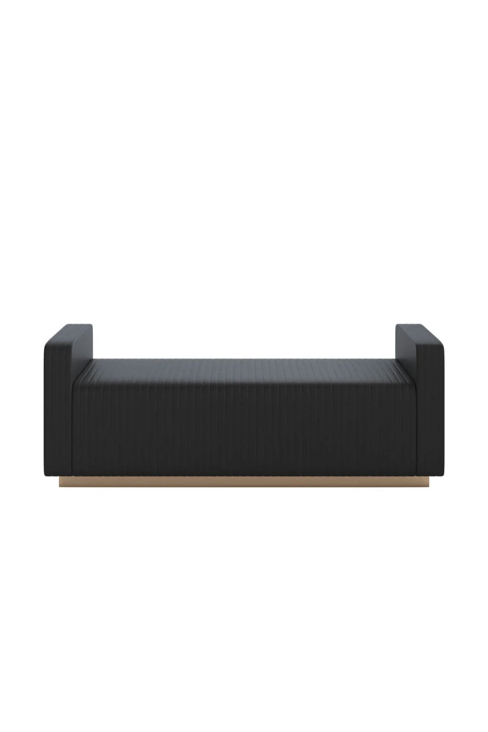 Luxury Channel Tufted Bench European Style for Villa