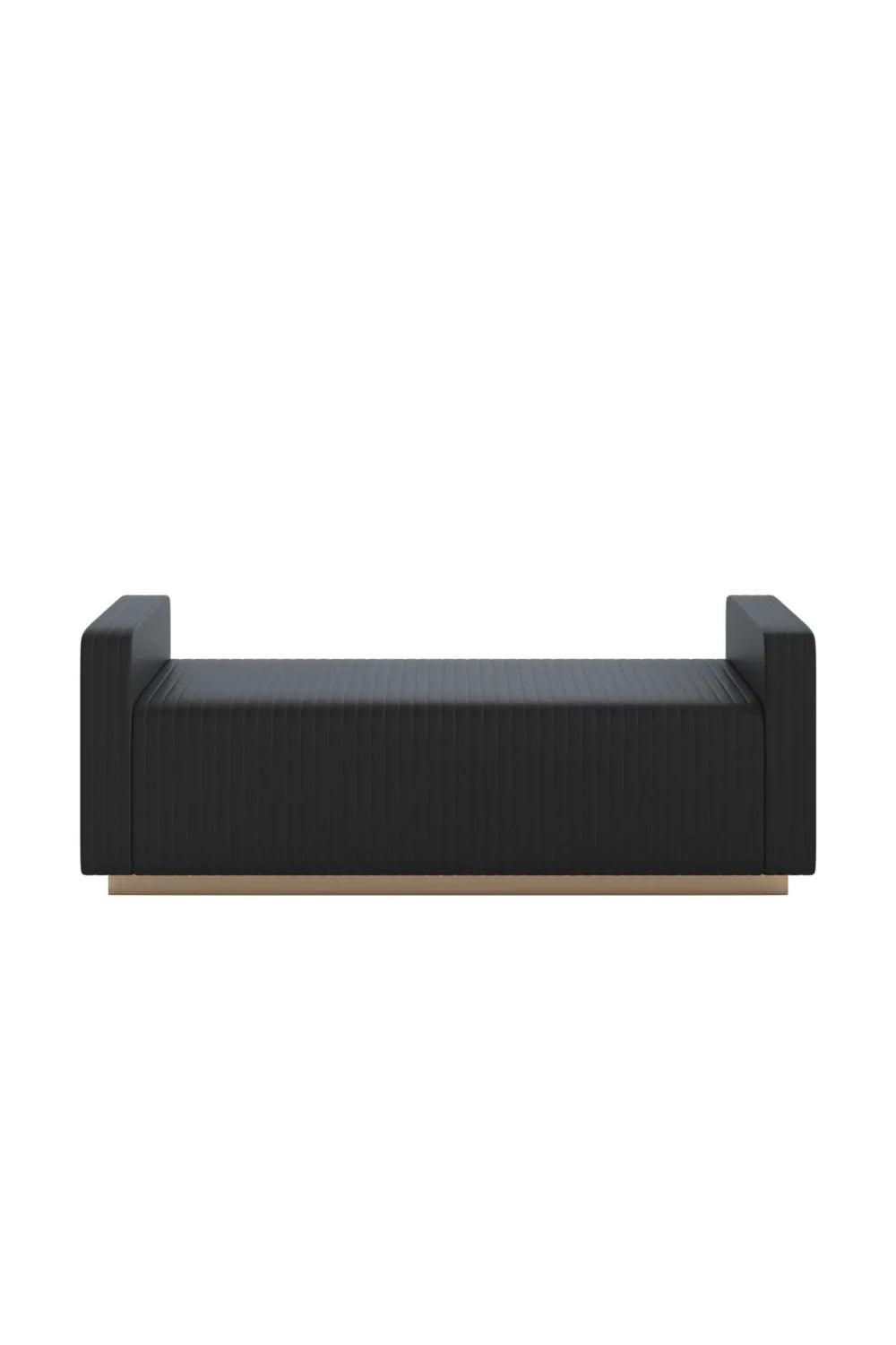 Luxury Channel Tufted Bench European Style for Villa
