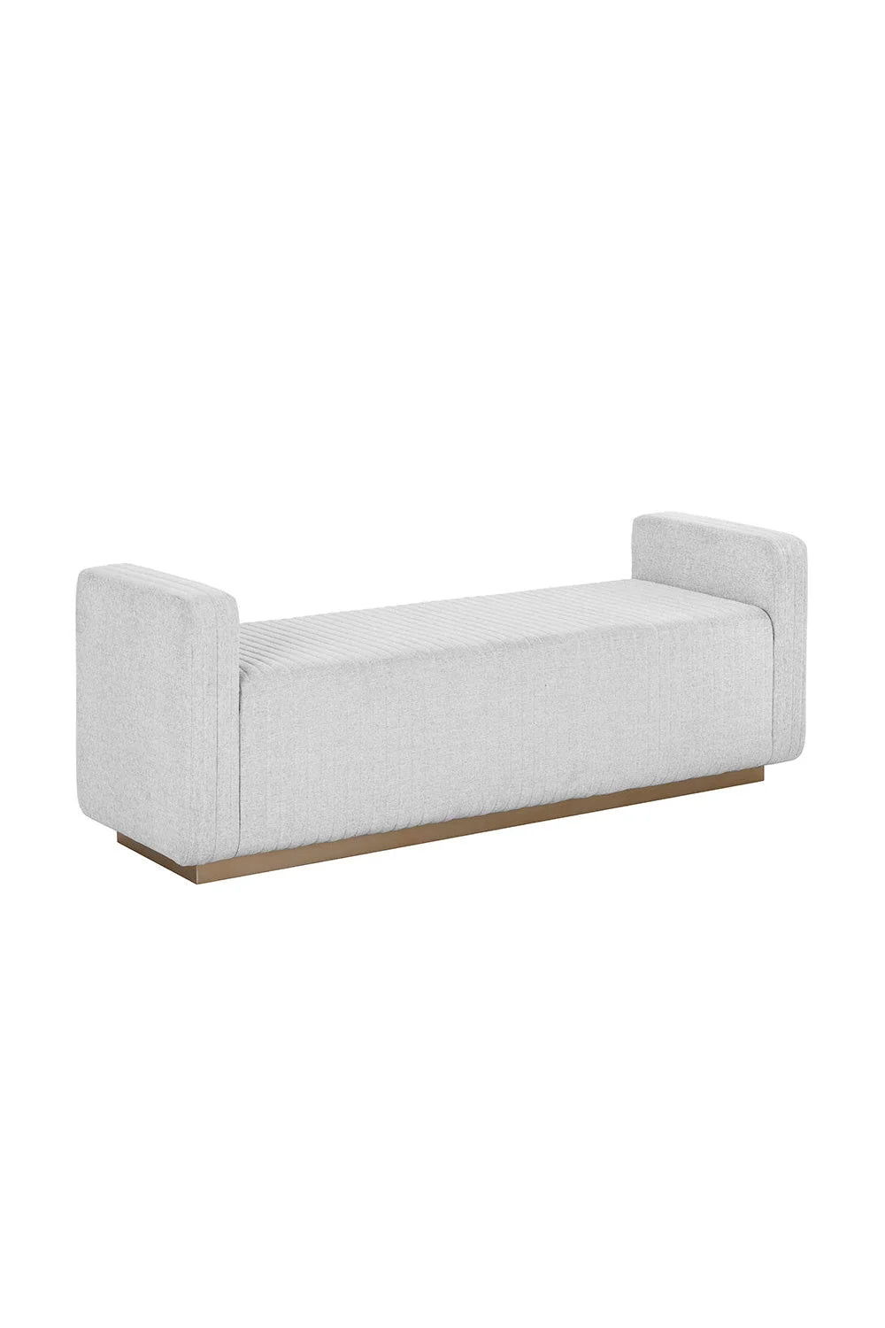 Luxury Channel Tufted Bench European Style for Villa