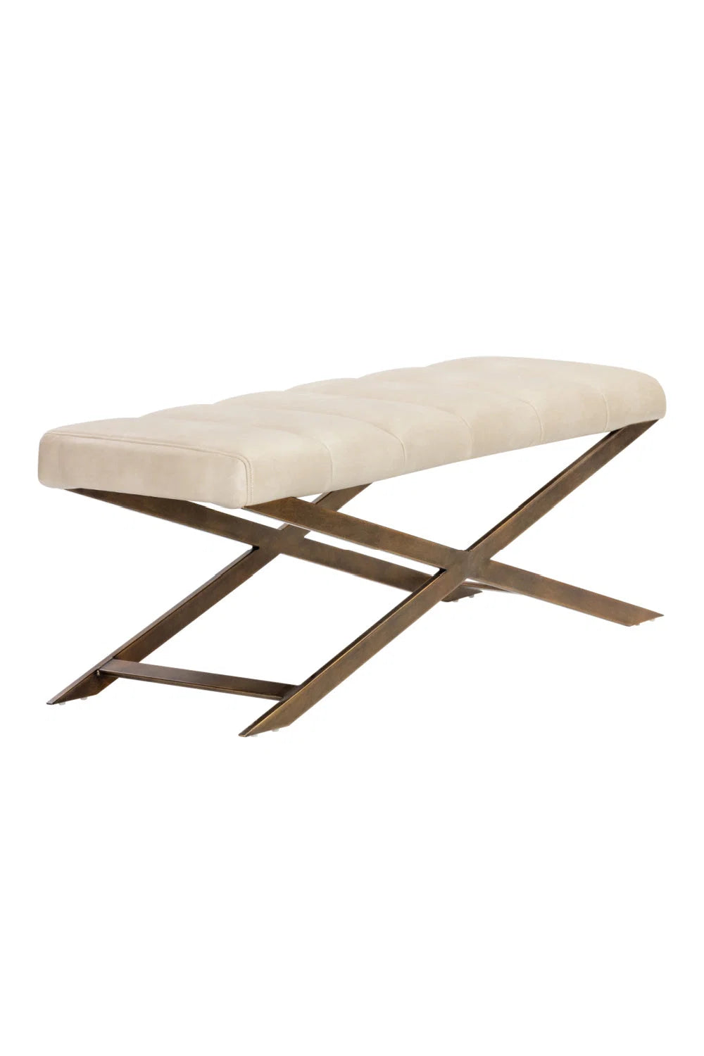 Luxury Channel Tufted Bench European Style for Villa