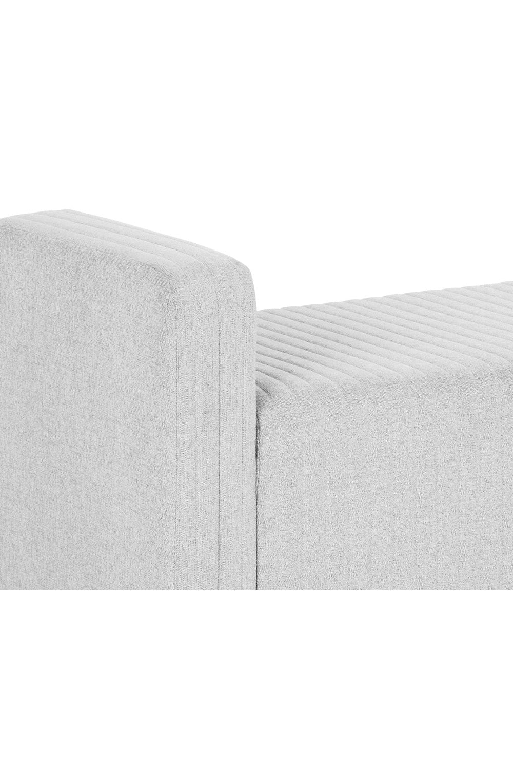 Luxury Channel Tufted Bench European Style for Villa