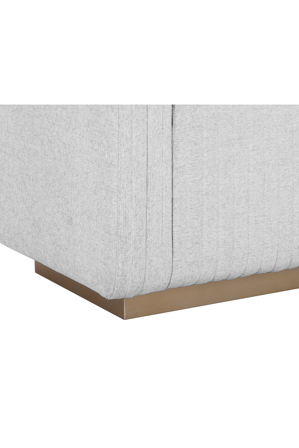 Luxury Channel Tufted Bench European Style for Villa
