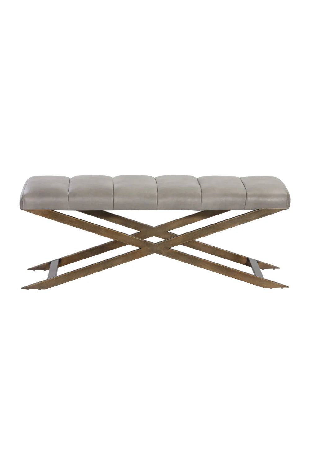 Luxury Channel Tufted Bench European Style for Villa