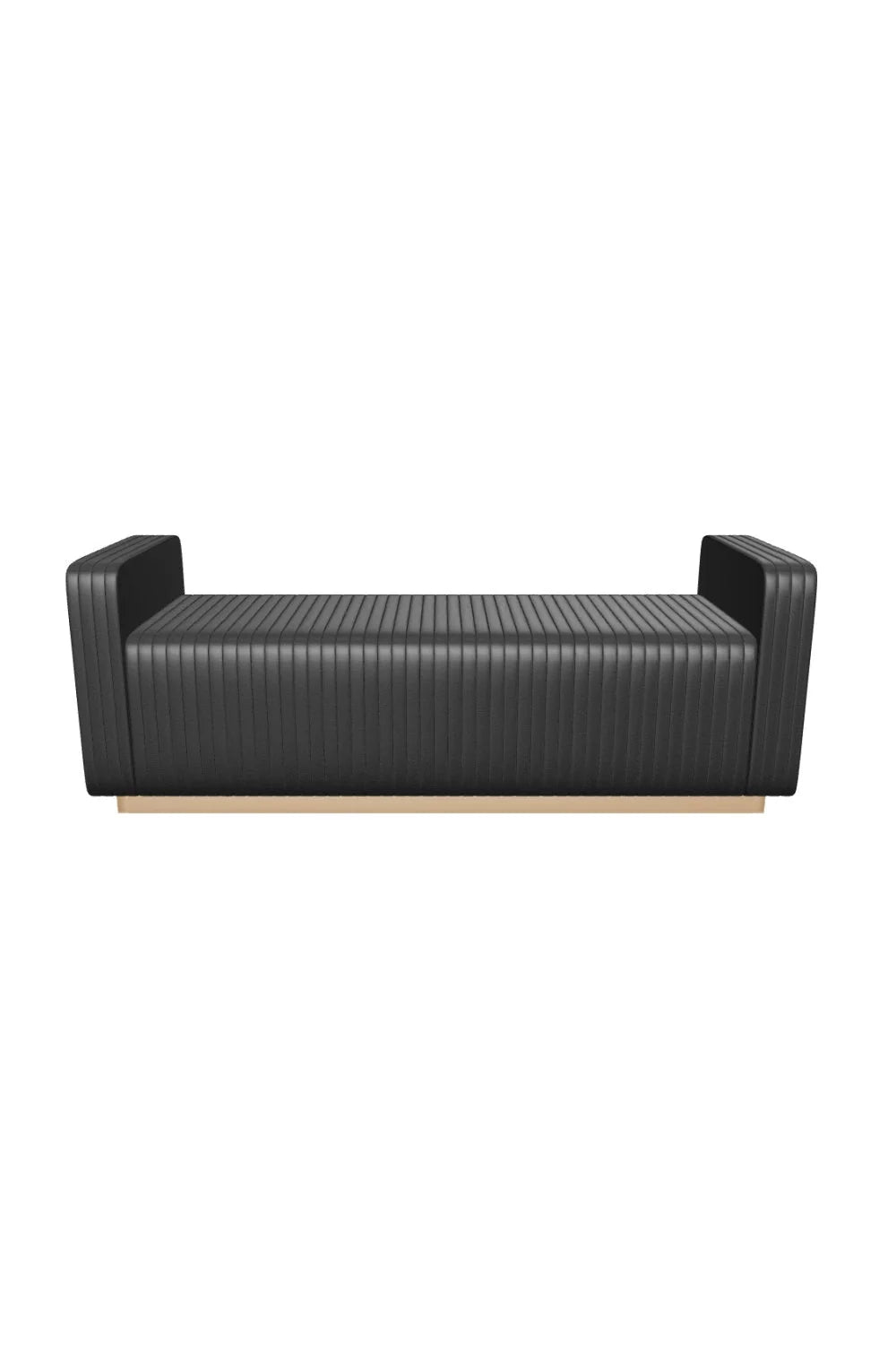 Luxury Channel Tufted Bench European Style for Villa
