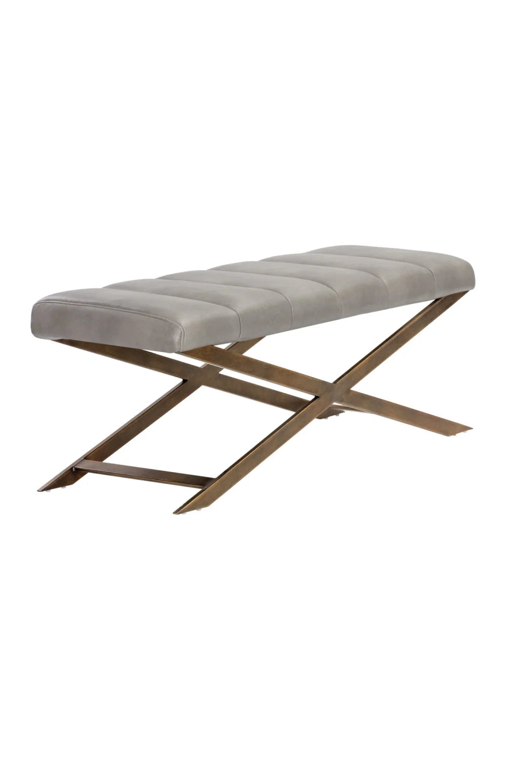 Luxury Channel Tufted Bench European Style for Villa