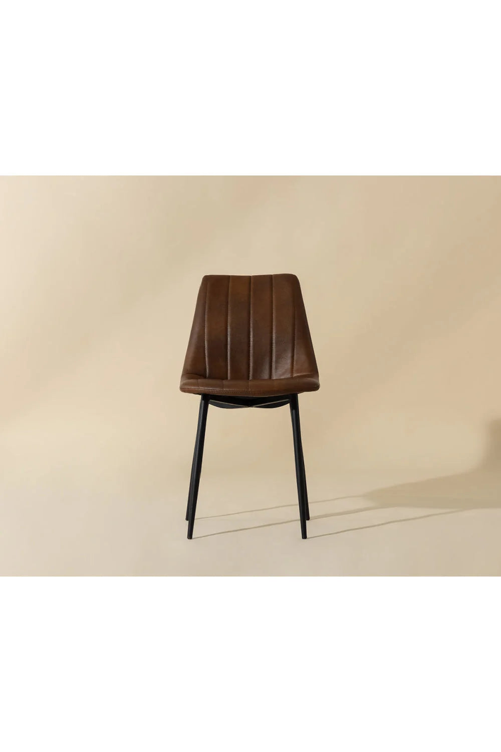 Luxury Channel Tufted Modern Dining Chair European Style for Villa
