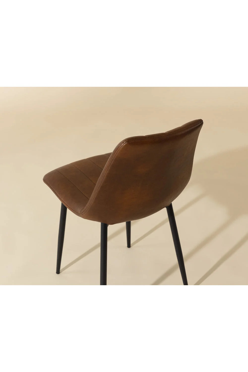 Luxury Channel Tufted Modern Dining Chair European Style for Villa