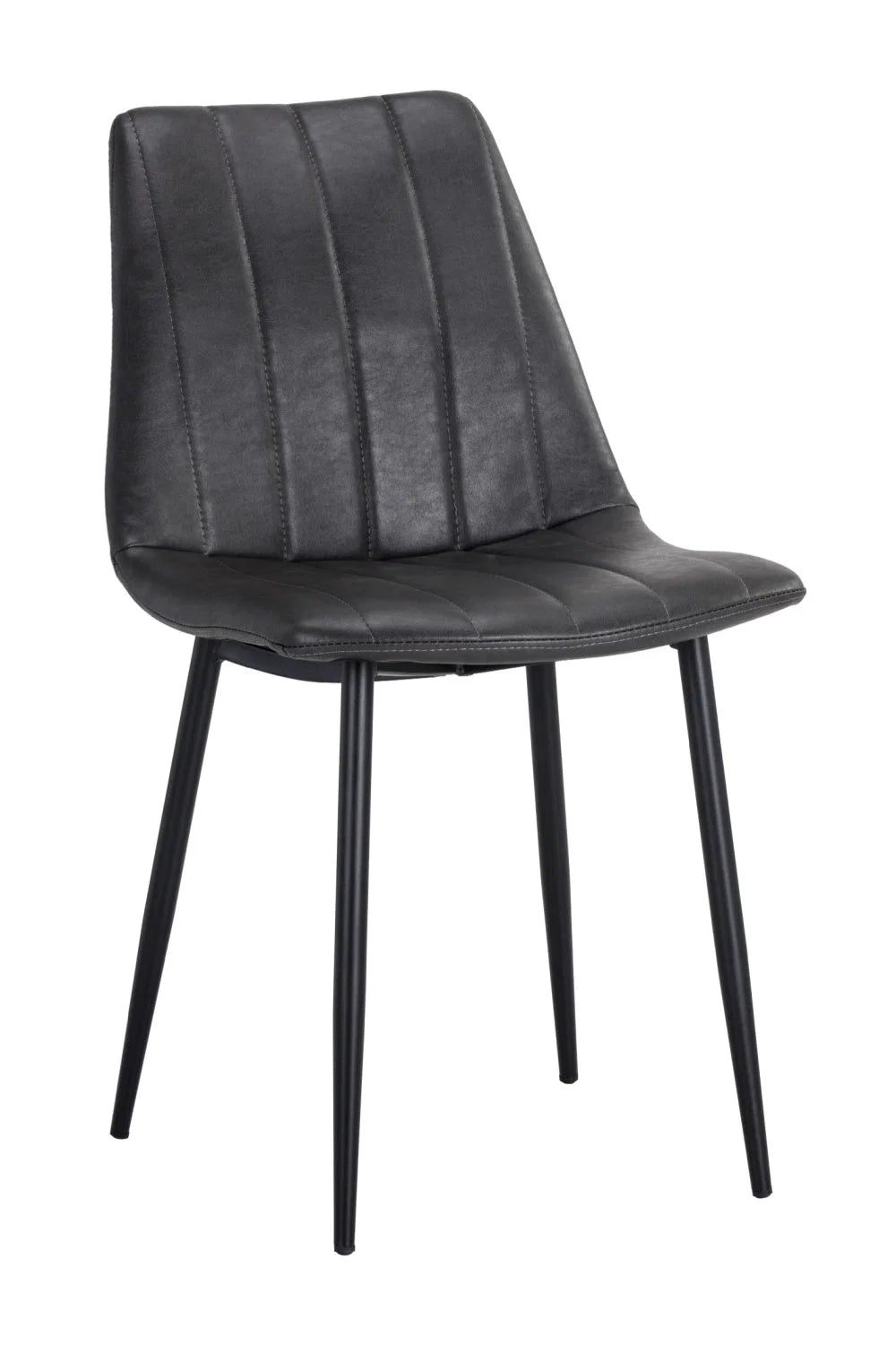 Luxury Channel Tufted Modern Dining Chair European Style for Villa