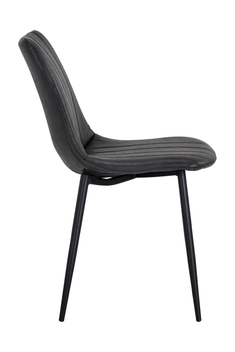 Luxury Channel Tufted Modern Dining Chair European Style for Villa