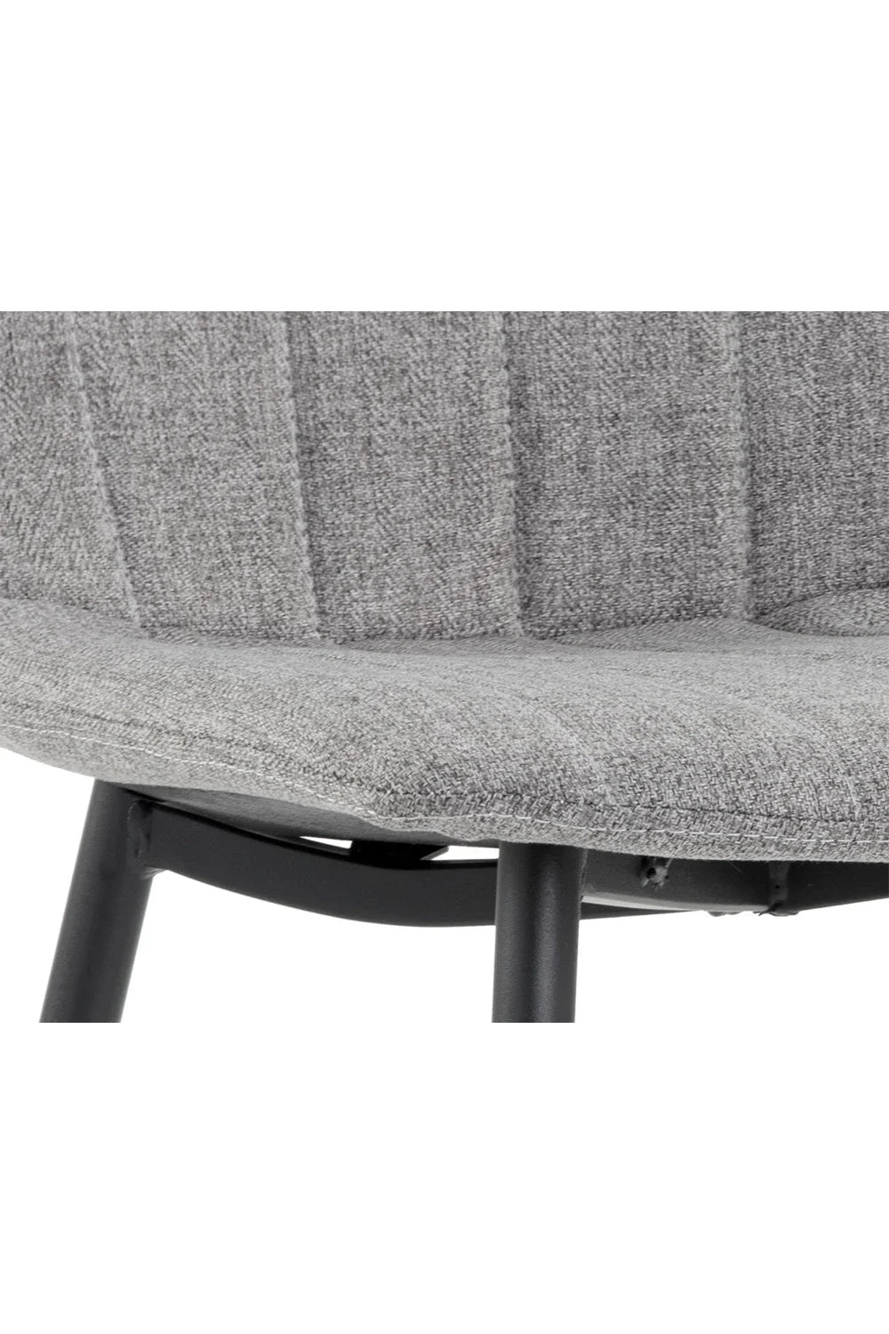 Luxury Channel Tufted Modern Dining Chair European Style for Villa