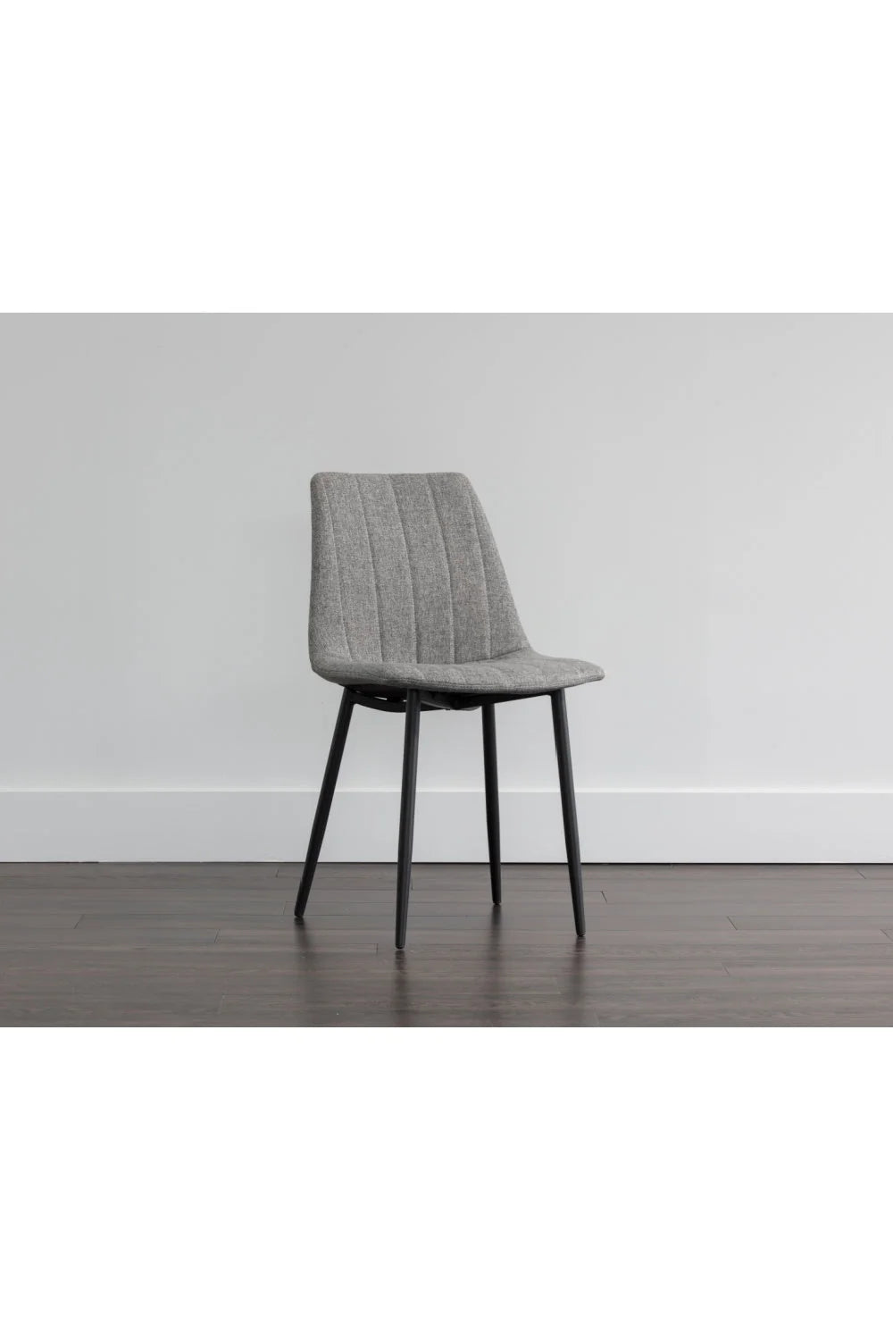Luxury Channel Tufted Modern Dining Chair European Style for Villa