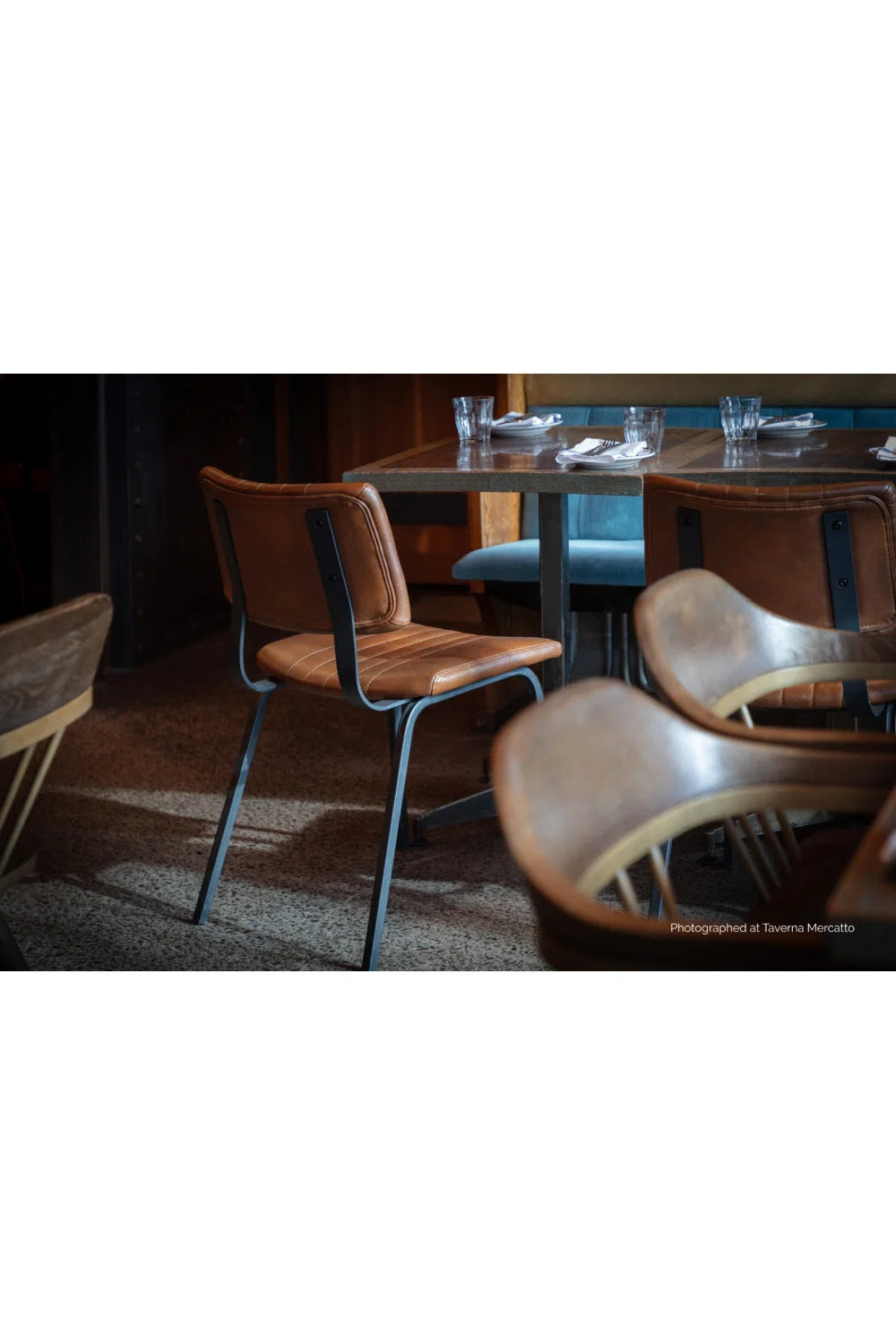 Luxury Channel Tufted Modern Dining Chair European Style for Villa