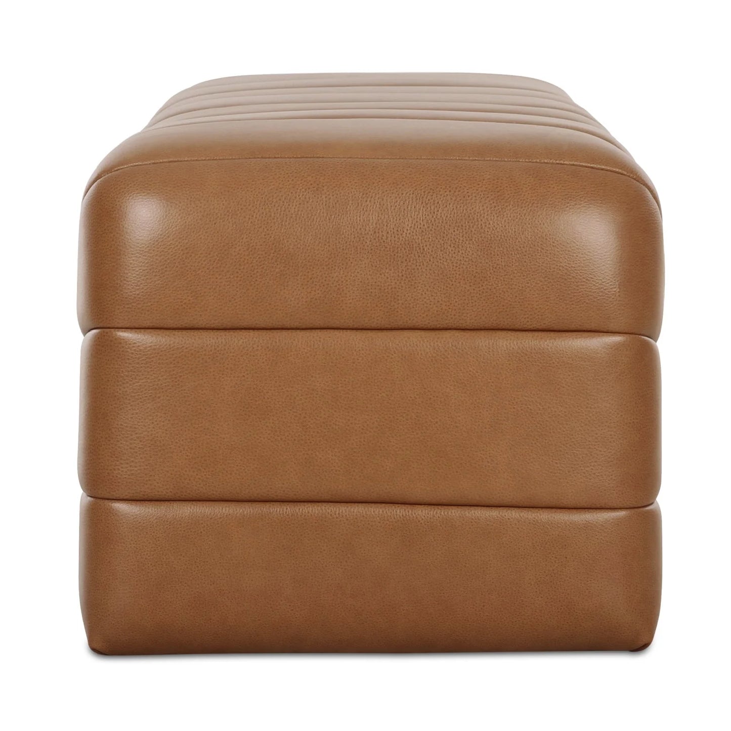 Luxury Channel Upholstered Bench European Style for Villa