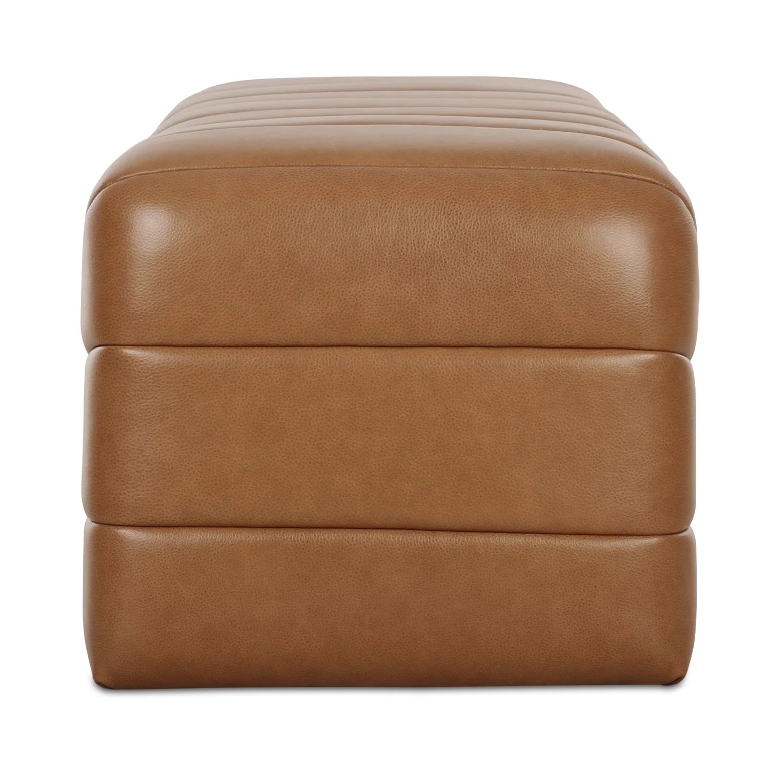 Luxury Channel Upholstered Bench European Style for Villa
