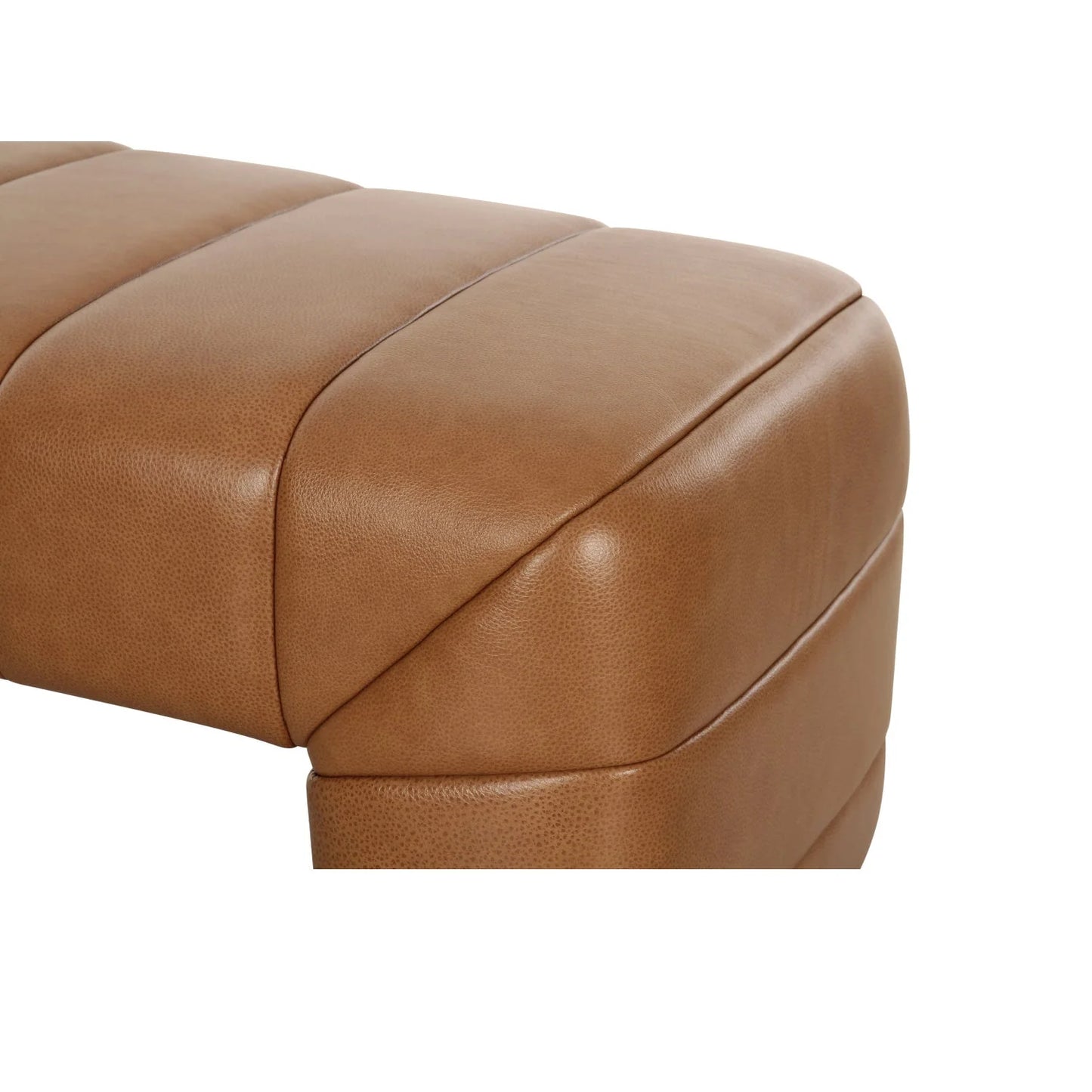 Luxury Channel Upholstered Bench European Style for Villa