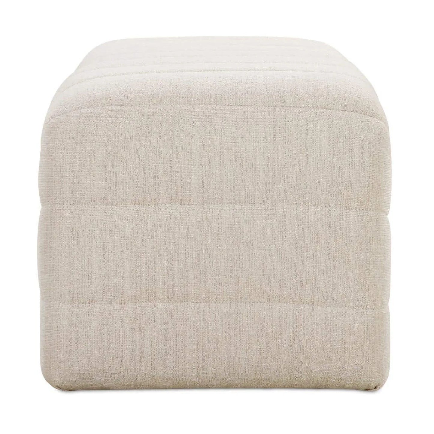Luxury Channel Upholstered Bench European Style for Villa