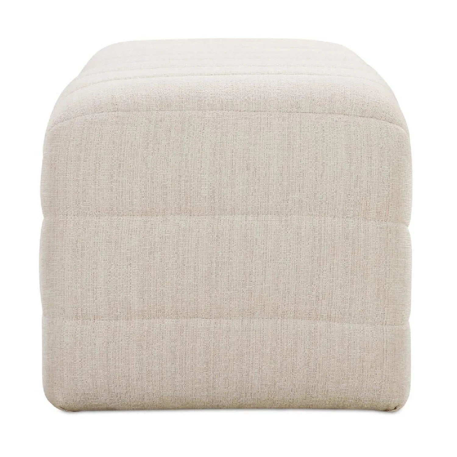 Luxury Channel Upholstered Bench European Style for Villa