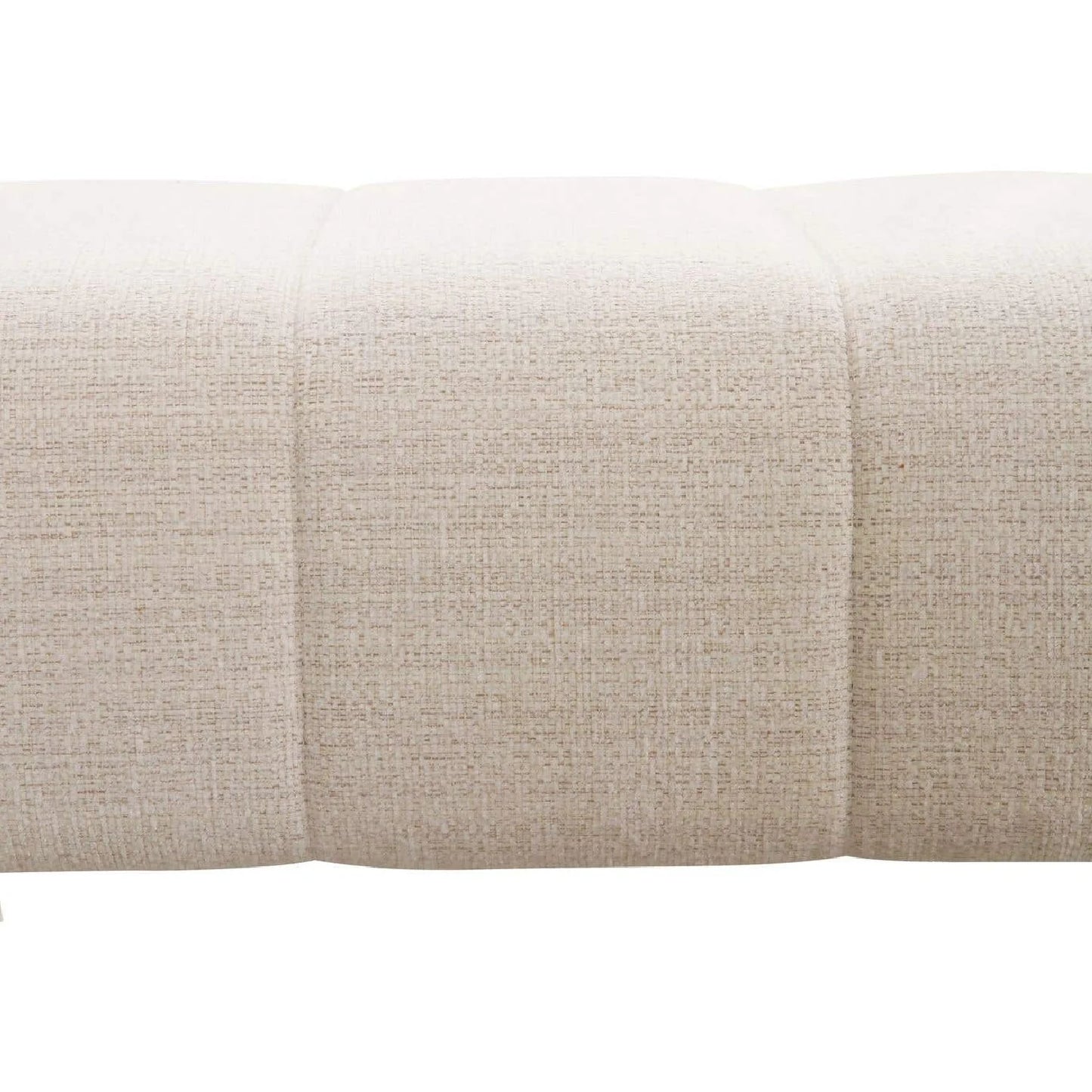 Luxury Channel Upholstered Bench European Style for Villa