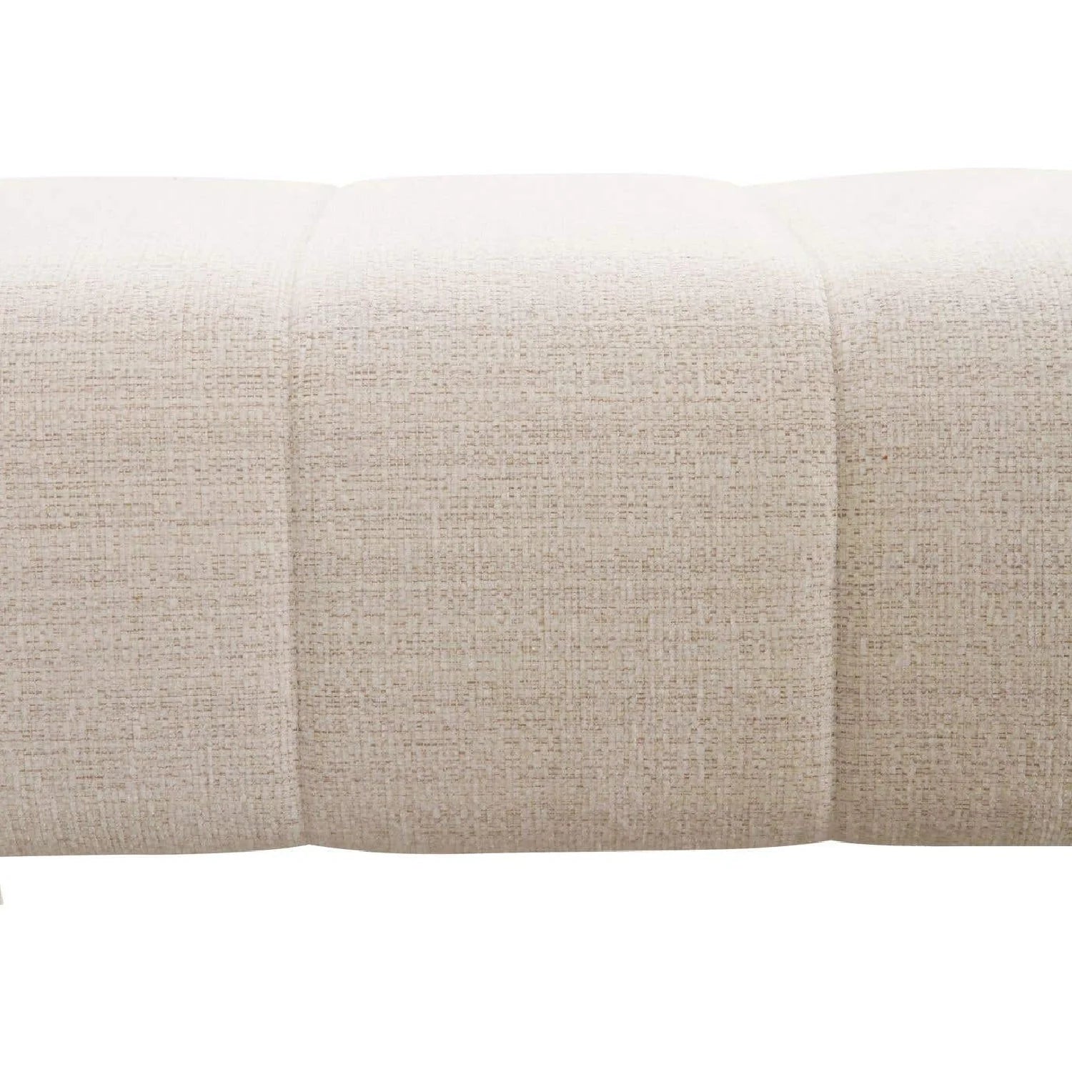 Luxury Channel Upholstered Bench European Style for Villa
