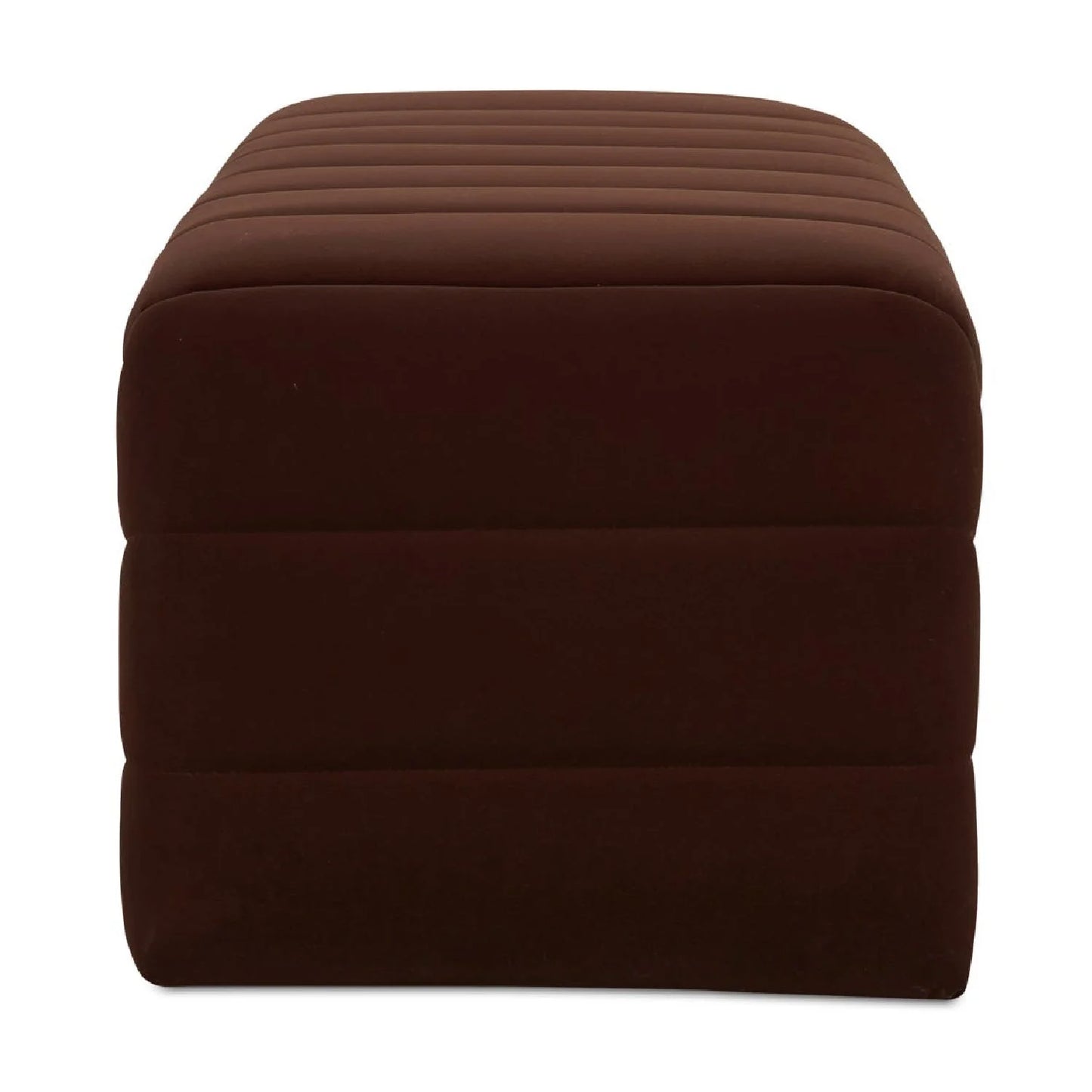 Luxury Channel Upholstered Bench European Style for Villa