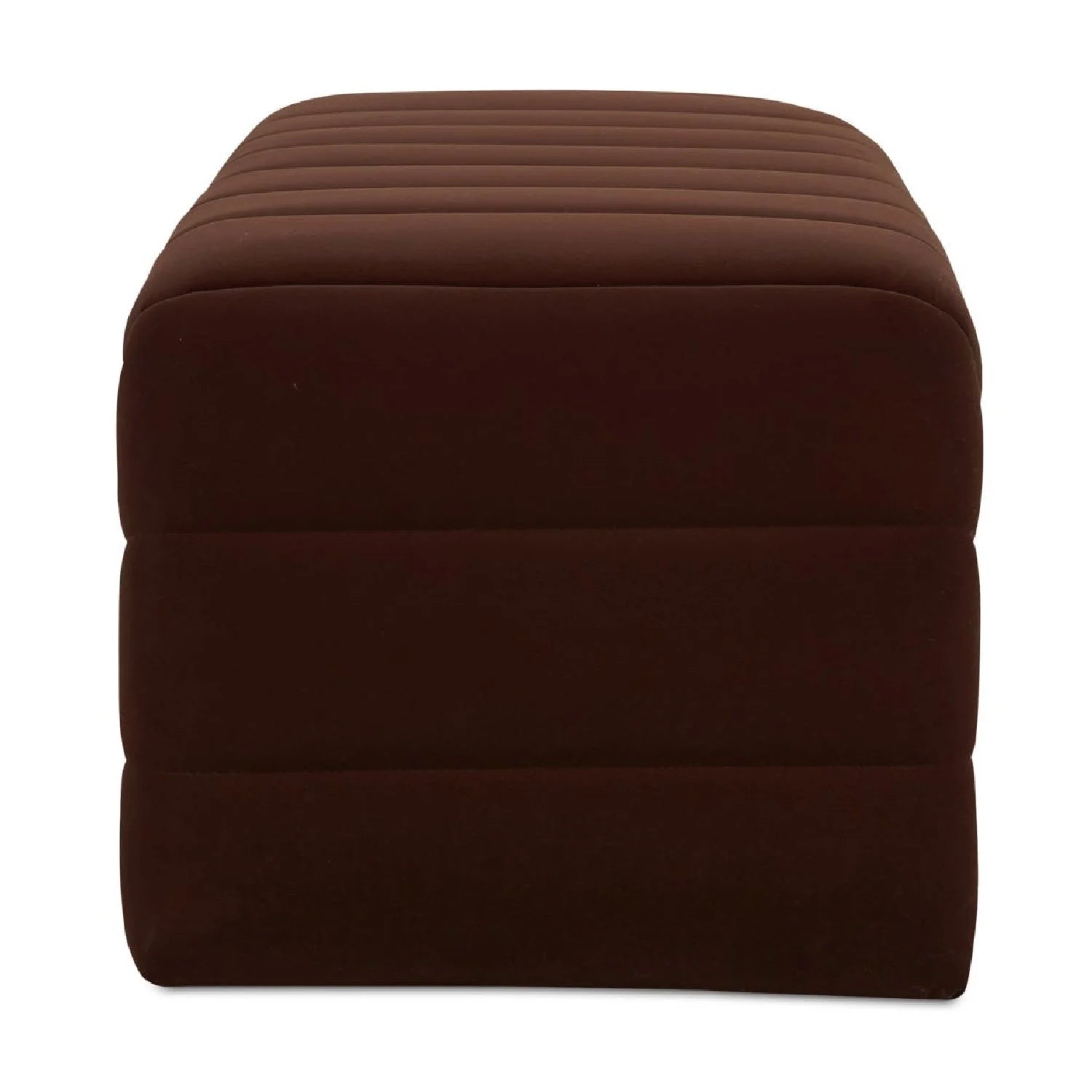 Luxury Channel Upholstered Bench European Style for Villa